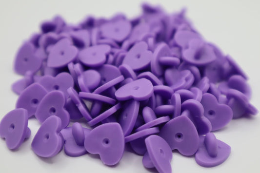 Purple Heart Pin Clutch (4pcs)